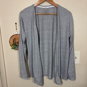 Live 2 Lounge Light Gray Soft Cozy Cardigan Size L